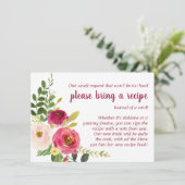 地域ブライダルシャワーレシピの持ち込み エンクロージャーカード (スタンド正面)