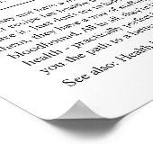 地域健康労働者パーソナライズされたギフトポスター ポスター (角)