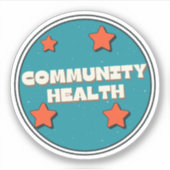 地域健康 シール (正面)