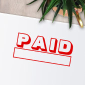 地域別支払済み – 基本的なオフィスまたはビジネスバンク セルフインキングスタンプ