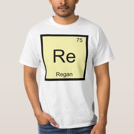 地域名化学元素周期表 Tシャツ (正面)
