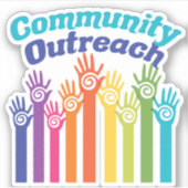 地域密着型サービス救済プログラムの手 シール (正面)