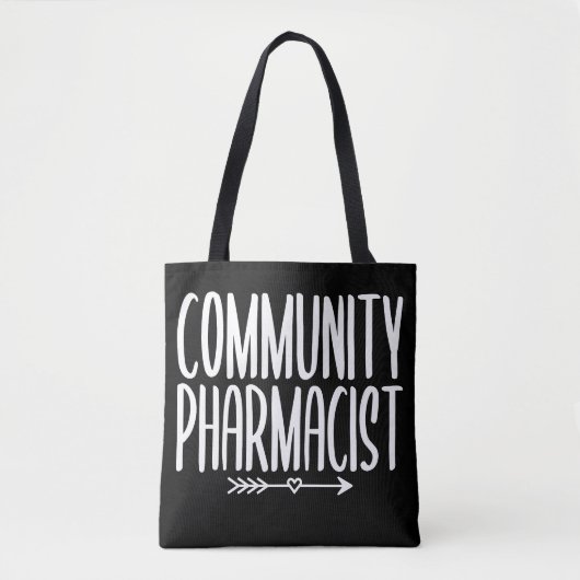 地域薬剤師PharmD トートバッグ (正面)