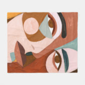 地域顔の更新 フリースブランケット (正面(横))