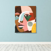 地域顔 キャンバスプリント (インサイチュ (ウッドフロア))