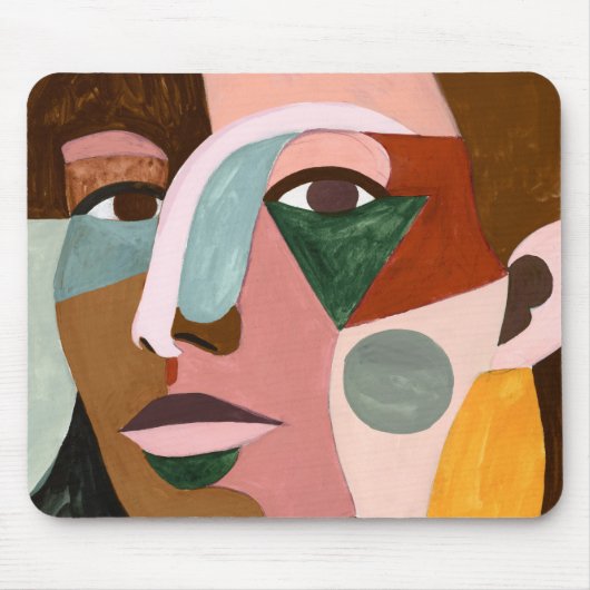 地域顔 マウスパッド (正面)