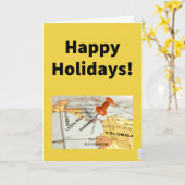 . .地峡によく似た外観を始める – クリスマス カード (黄色い花)