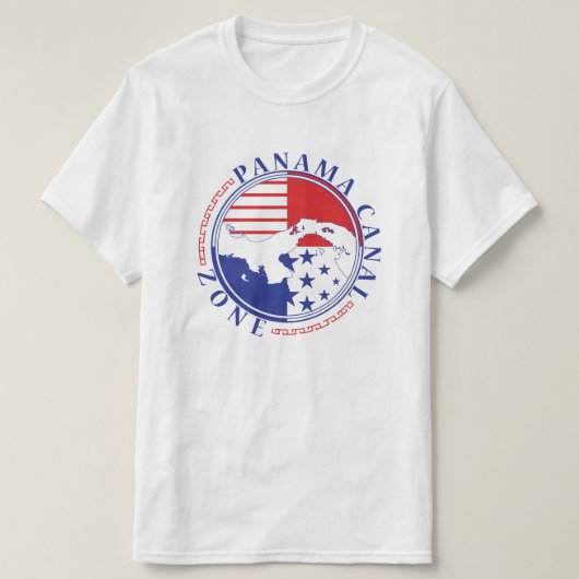 地峡のあるパナマ運河地帯 Tシャツ (デザイン正面)