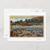 地峡の港のビュー/泳ぐ人 ポストカード (正面/裏面)