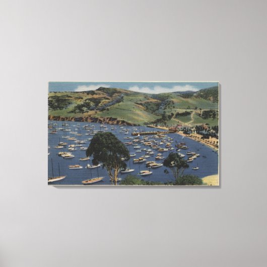 地峡の港の眺め キャンバスプリント (正面)