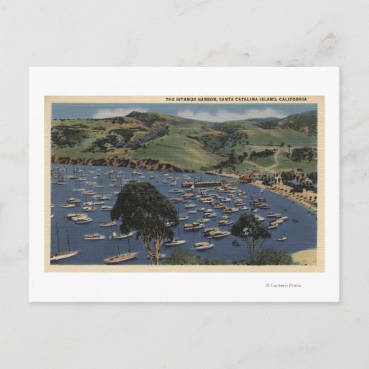 地峡の港の眺め ポストカード (正面)