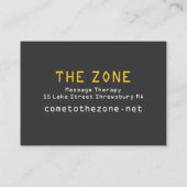 "地帯" 名刺 (裏面)