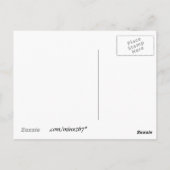 地平線に沈む夕日 *カスタマイズ可能* ポストカード (裏面)