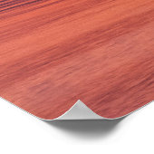 地平線に沈む夕日 ポスター (角)