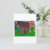 地平線の上にソックモンキー – アート ポストカード (スタンド正面)