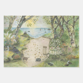 地平線の向こうに ラッピングペーパーシート