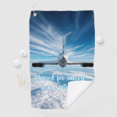 地平線の向こうに:背後からコンコルド ゴルフタオル (インサイチュ)