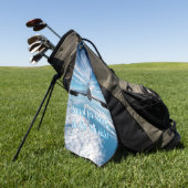 地平線の向こうに:背後からコンコルド ゴルフタオル (グリーン)