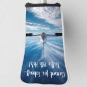 地平線の向こうに：背後からコンコルド ゴルフヘッドカバー (回転90)