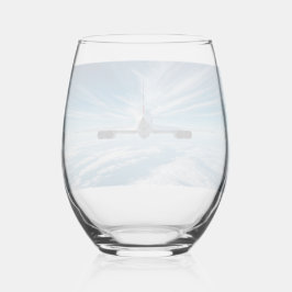 地平線の向こうに:背後からコンコルド ステムなしワイングラス