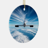 地平線の向こうに:背後からコンコルド セラミックオーナメント (右)