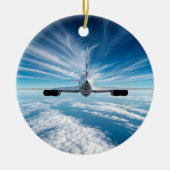地平線の向こうに:背後からコンコルド セラミックオーナメント (正面)