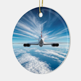 地平線の向こうに:背後からコンコルド セラミックオーナメント