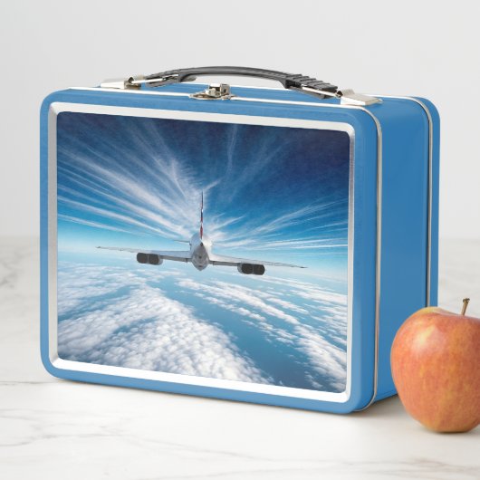 地平線の向こうに:背後からコンコルド メタルランチボックス (インサイチュ)