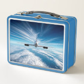 地平線の向こうに:背後からコンコルド メタルランチボックス (正面)