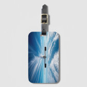 地平線の向こうに：背後からコンコルド ラゲッジタグ (正面縦)