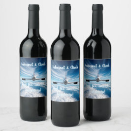 地平線の向こうに:背後からコンコルド ワインラベル