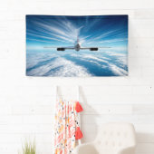 地平線の向こうに:背後からコンコルド 横断幕 (インサイチュ)