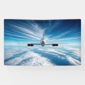 地平線の向こうに:背後からコンコルド 横断幕 (横)