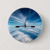 地平線の向こうに:背後からコンコルド 缶バッジ (正面)