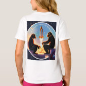 地平線の向こうへ" "発見の航海" Tシャツ (裏面)