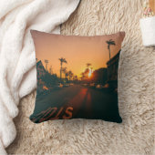 地平線の夕日 クッション (ブランケット)