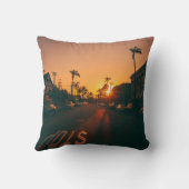 地平線の夕日 クッション (裏面)