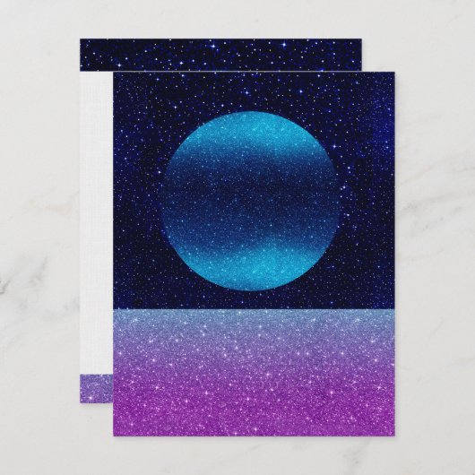 地平線の彼方に 招待状 (正面/裏面)