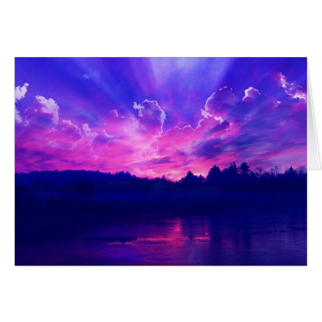 地平線の日没 (正面横)