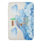 地平線の角 バスマット (正面縦)