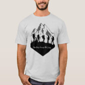 地平線より山派 Tシャツ (正面)