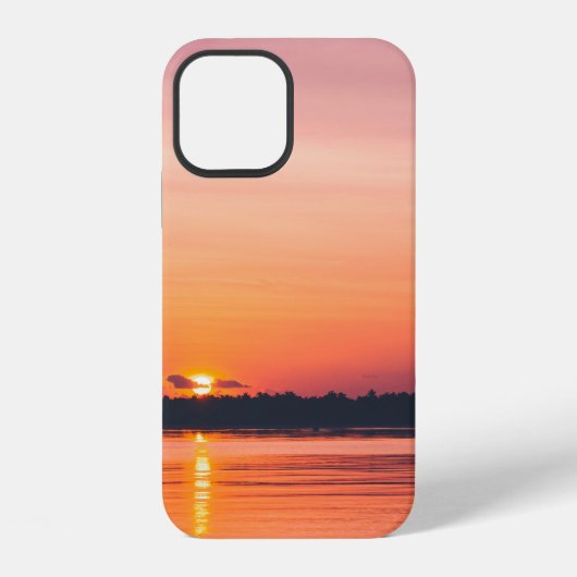 地平線上のサンセット iPhoneケース (裏面)