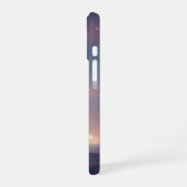 地平線上のヴィンテージリング惑星 iPhone 16ケース (左側面)