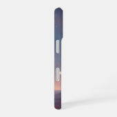 地平線上のヴィンテージリング惑星 iPhone 16ケース (右側面)