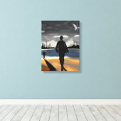 地平線II B - 成長の旅 キャンバスプリント (インサイチュ (ウッドフロア))