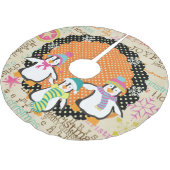 地形およびペンギンの休日の木のスカート ブラッシュドポリエステルツリースカート (アングル)