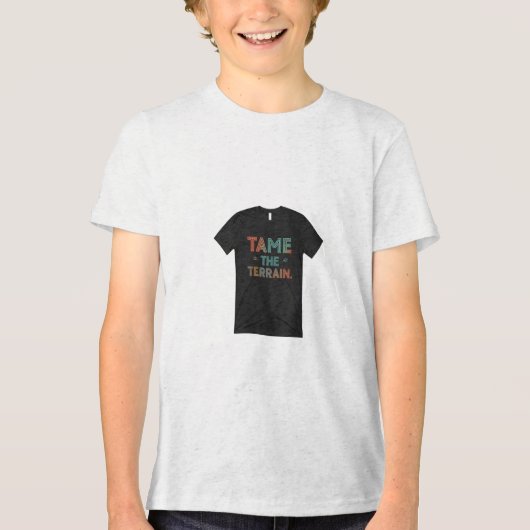 地形を調整 トライブレンドTシャツ (正面)