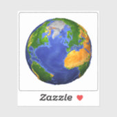 地形データを示す地球の完全。 シール (シート)