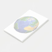 地形データを示す地球の完全。 ポストイット (アングル)