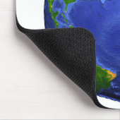 地形データを示す地球の完全。 マウスパッド (コーナー)